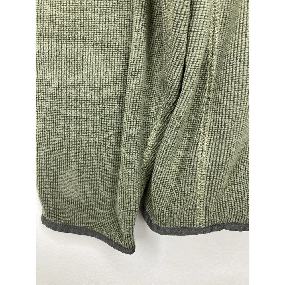 Eddie Bauer Green Fleece 1/2 Zip Sweater Men's Large
